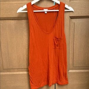 Burnt Orange Sleeveless Tank Top: J.Crew